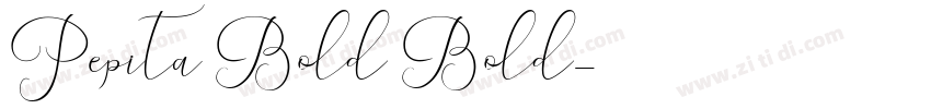 Pepita Bold Bold字体转换